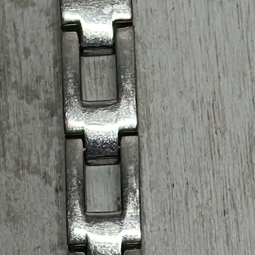 Fossil‎ BIG TIC ES9744 American Flag LED Dial Silver Tone Watch SCRATCHES